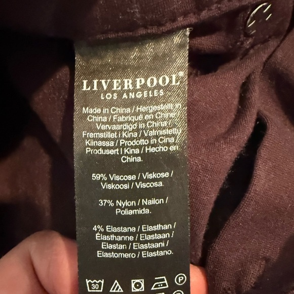 Liverpool Gia Glider/Revolutionary Skinny Ankle Stretch Ponte Pants Size 12/31 - Picture 6 of 8